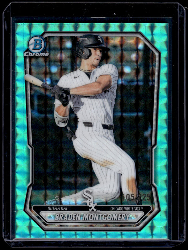 2026 Bowman Chrome Braden Montgomery #BCP-53 Aqua Geometric