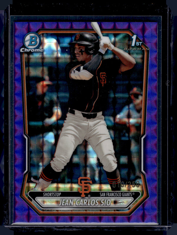2026 Bowman Chrome Jean Carlos Sio #BCP-87 Purple Geometric /250