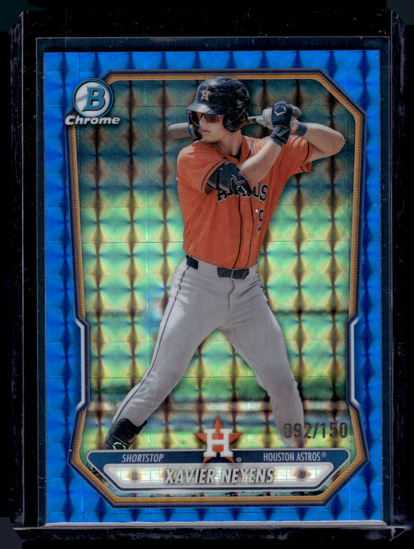 2026 Bowman Chrome Xavier Neyens #BCP-133 Blue Geometric /150