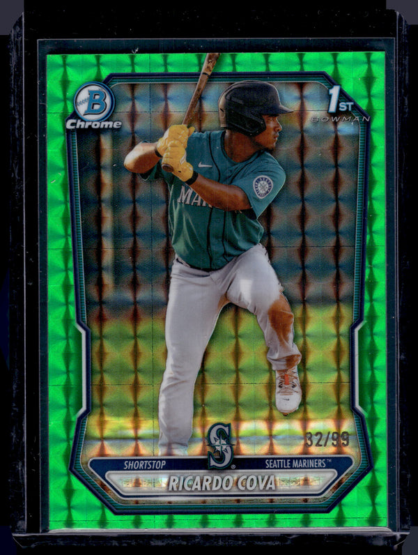 2026 Bowman Chrome Ricardo Cova #BCP-94 Green Geometric /99 1st Bowman