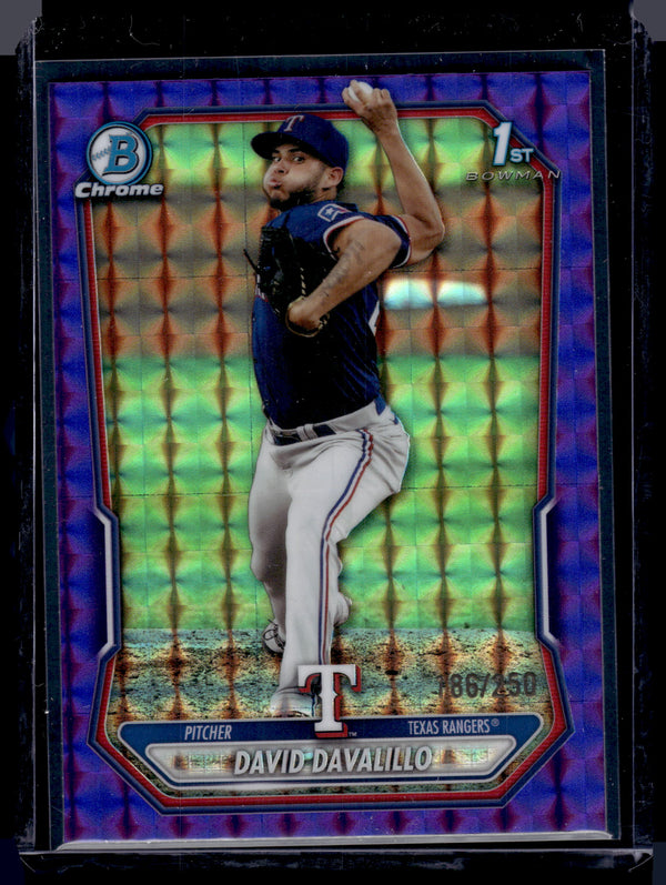 2026 Bowman Chrome David Davalillo #BCP-42 Purple Geometric /250