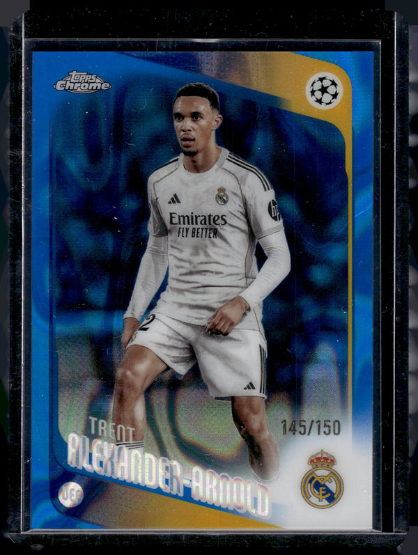 2026 Topps Chrome UEFA Trent Alexander-Arnold #141 Blue Lava /150