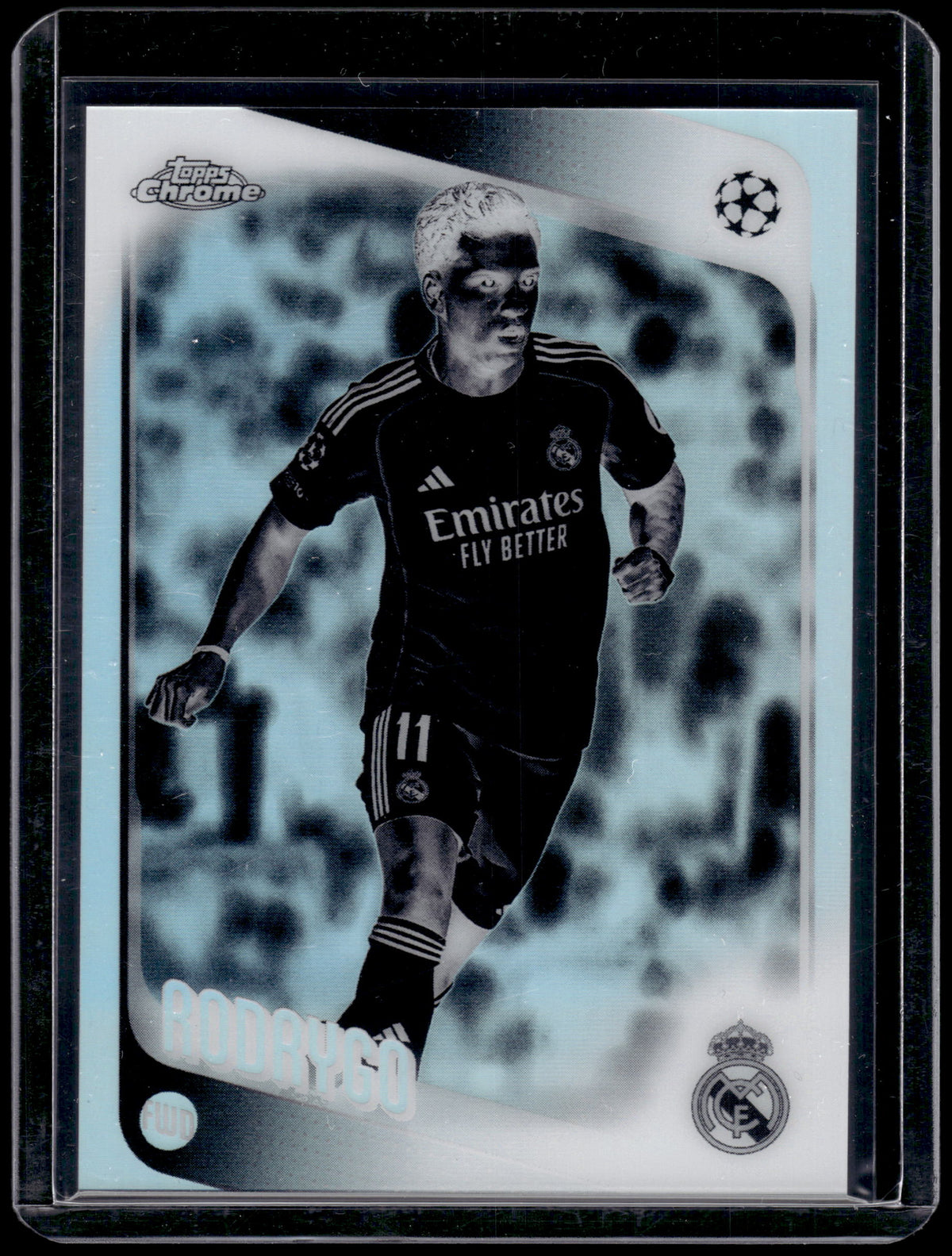 HL-INV 2026 Topps Chrome UEFA Champions League Rodrygo #102 Negative Refractor