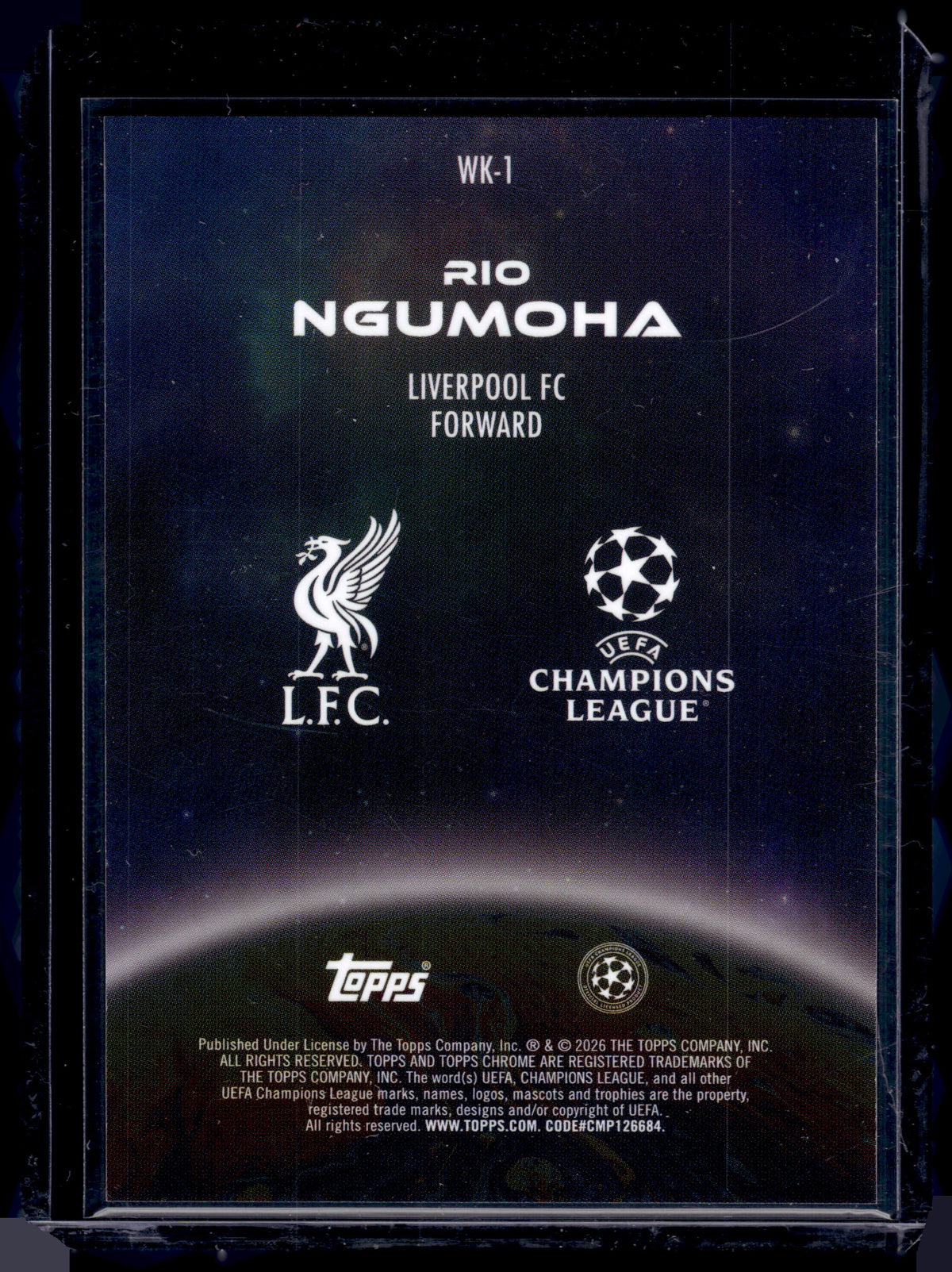 HL-INV 2026 Topps Chrome Wonderkids Rio Ngumoha #WK-1 RC