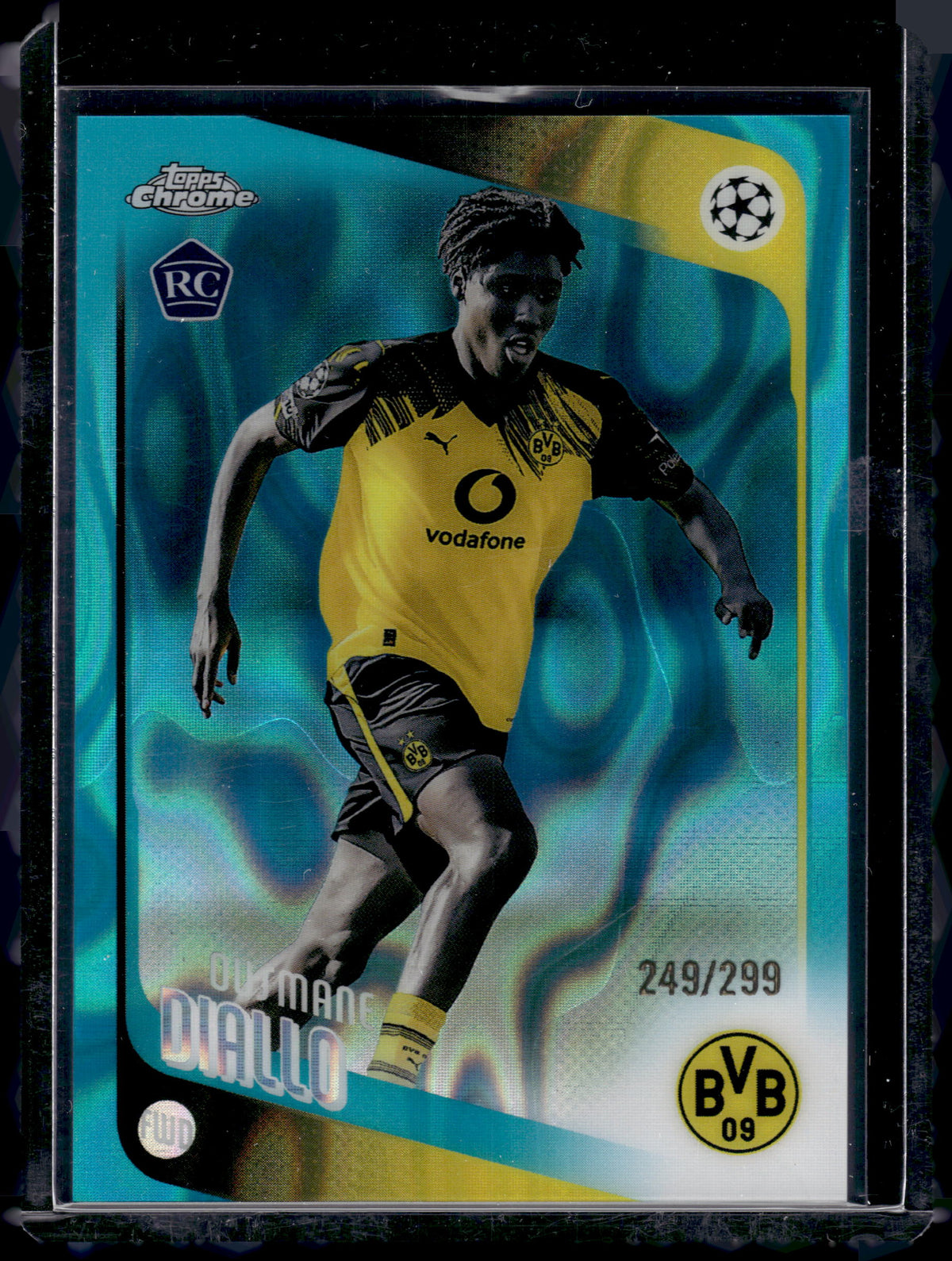 HL-INV 2026 Topps Chrome UEFA Competitions Ousmane Diallo #120 Teal Lava /299 RC
