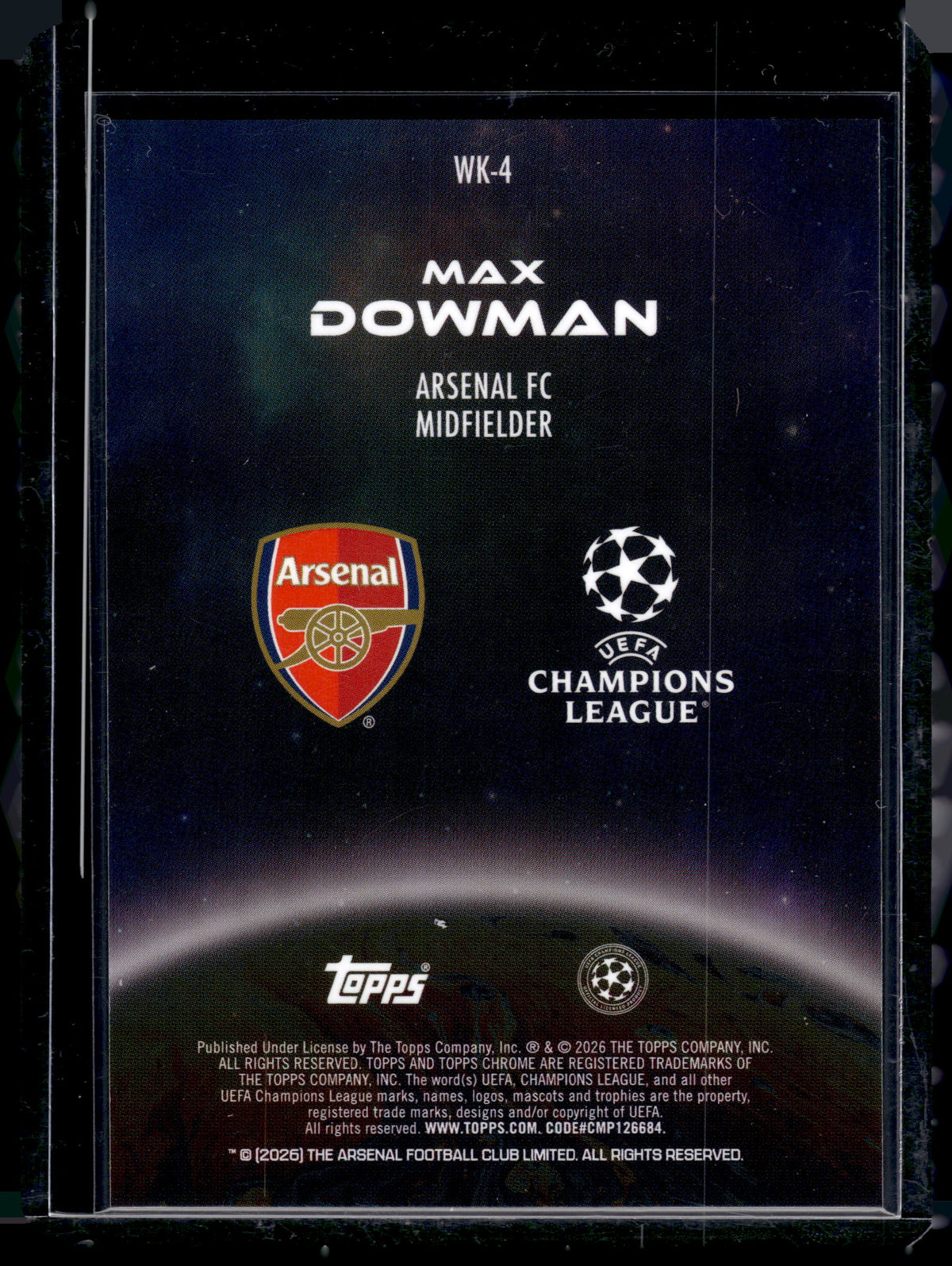 HL-INV 2026 Topps Chrome Wonderkids Max Dowman #WK-4 RC