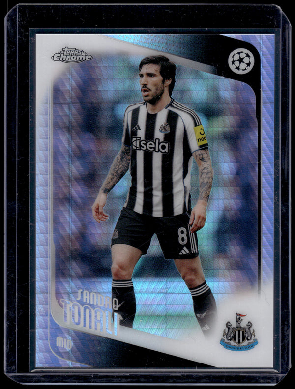2026 Topps Chrome UEFA Champions League Sandro Tonali #109 Prism