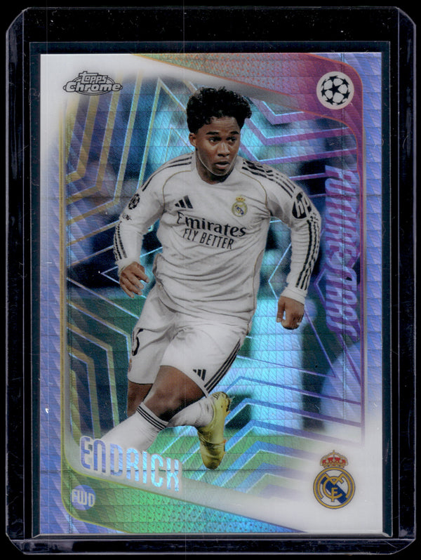 2026 Topps Chrome UEFA Champions League Endrick #86 Prism