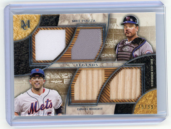 2025 Topps Museum Collection Mike Piazza David Wright #DPQRL-PW /99