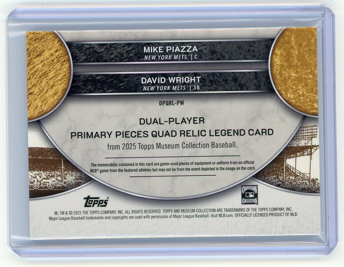 HL-P01 2025 Topps Museum Collection Mike Piazza David Wright #DPQRL-PW /99