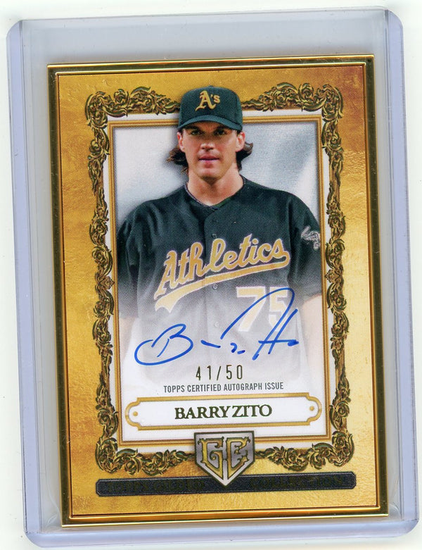 2025 Topps Gilded Collection Gallery of Gold Barry Zito #GOG-BZ /50 Auto