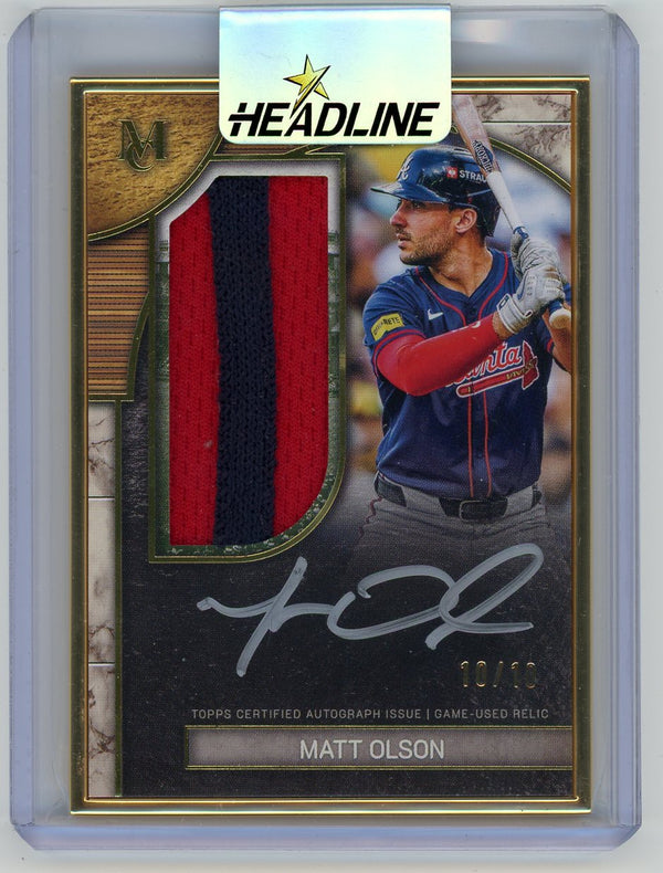 2025 Topps Museum Collection Matt Olson #MFAP-MO /10 Auto
