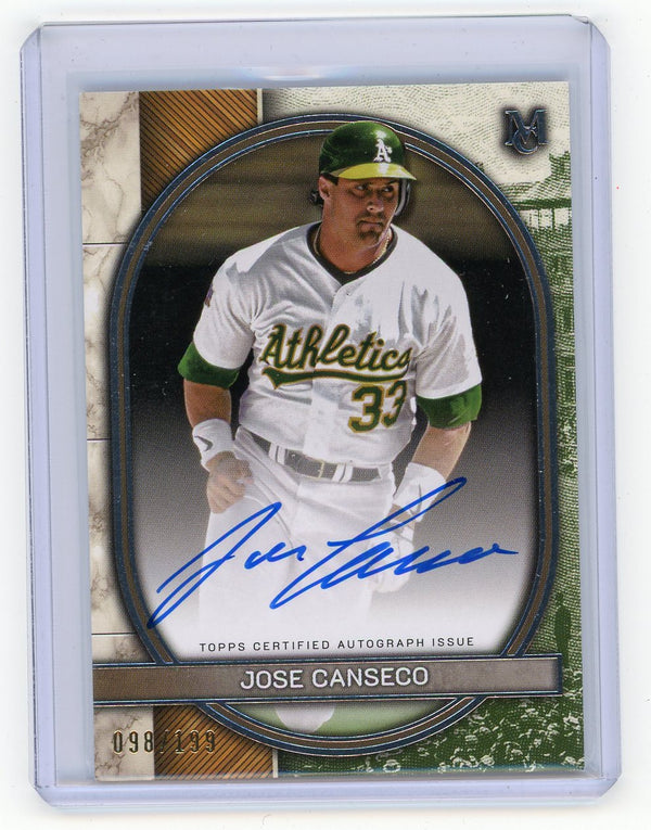 2025 Topps Museum Collection Jose Canseco #AA-JCA /199 Auto