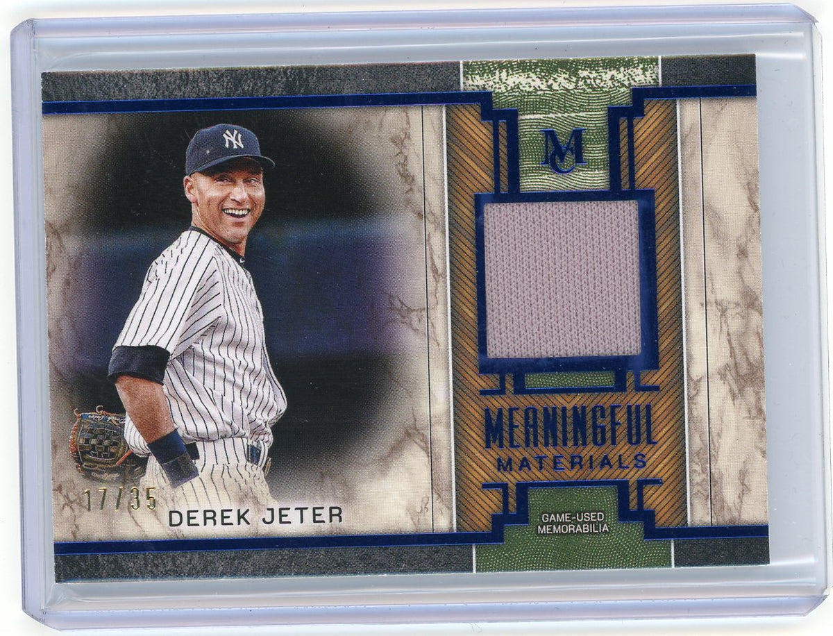 HL-P01 2025 Topps Museum Meaningful Materials Derek Jeter #MMR-DJ Sapphire /35