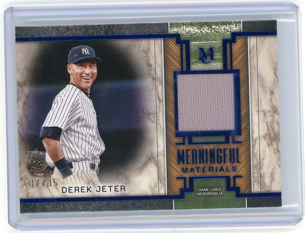 2025 Topps Museum Meaningful Materials Derek Jeter #MMR-DJ Sapphire /35