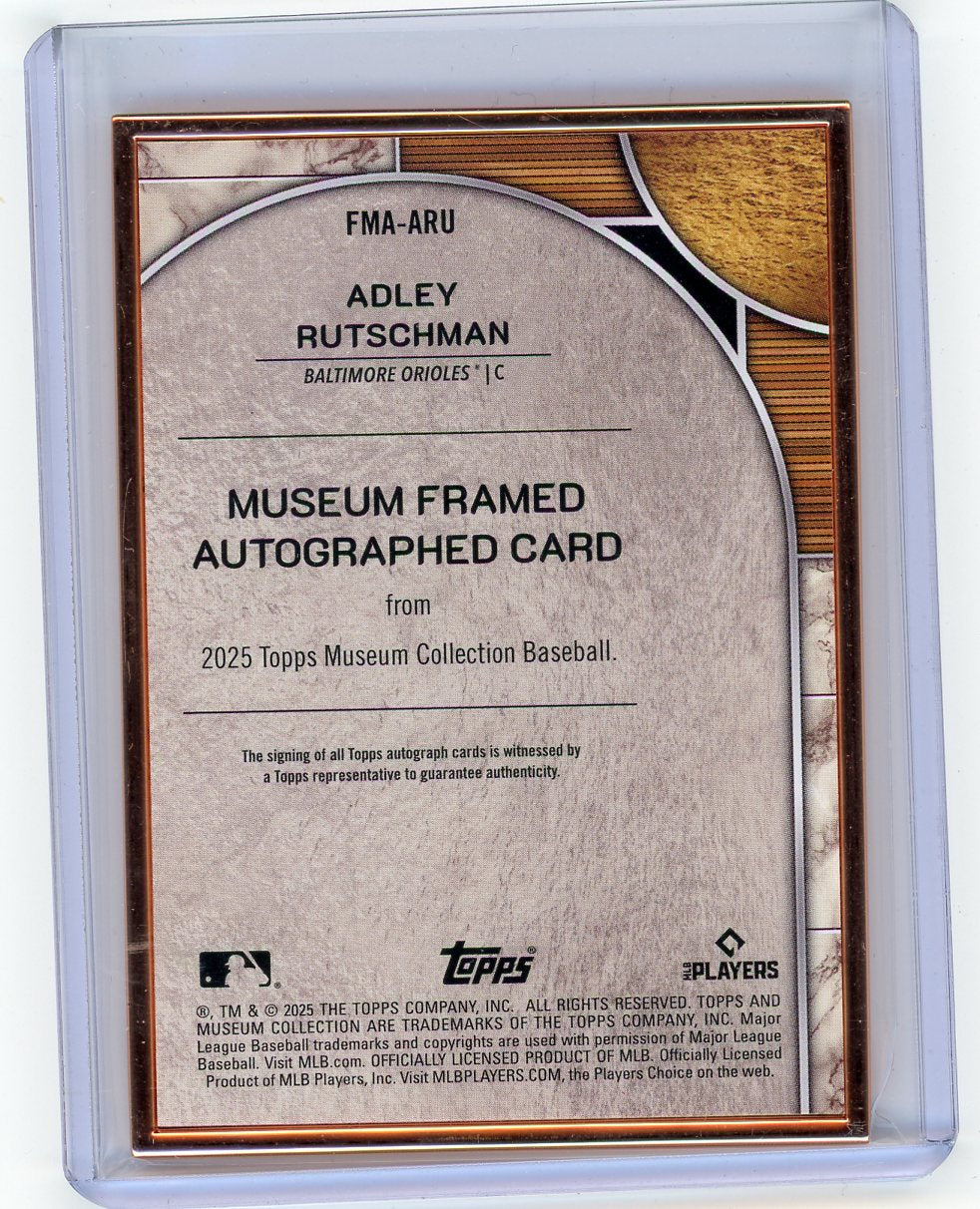 HL-P01 2025 Topps Museum Collection Adley Rutschman #FMA-ARU Bronze /35 Auto