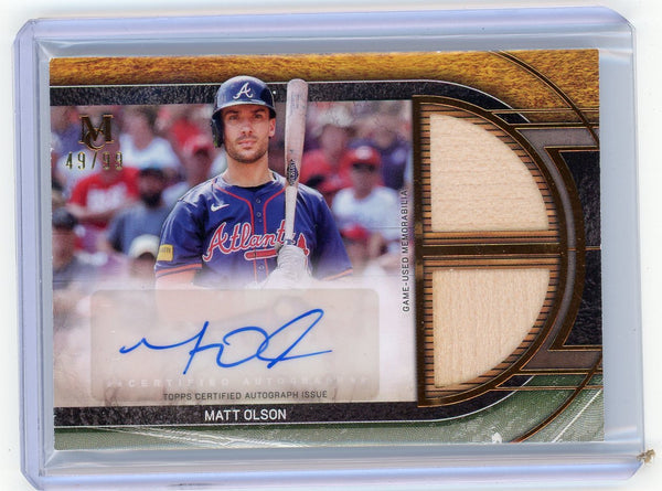 2025 Topps Museum Collection Matt Olson #SPDRA-MOL Bronze /99 Auto