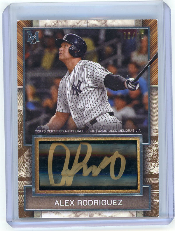 2025 Topps Museum Collection Lumber Bat Relic Alex Rodriguez #AJBR-AR /10
