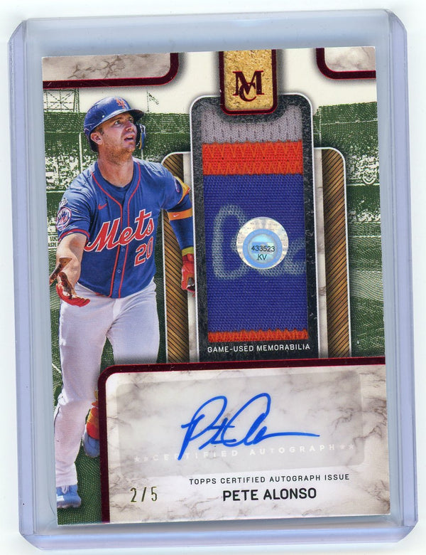 2025 Topps Museum MLB Authenticated Pete Alonso #MLBRA-PA /5 Auto