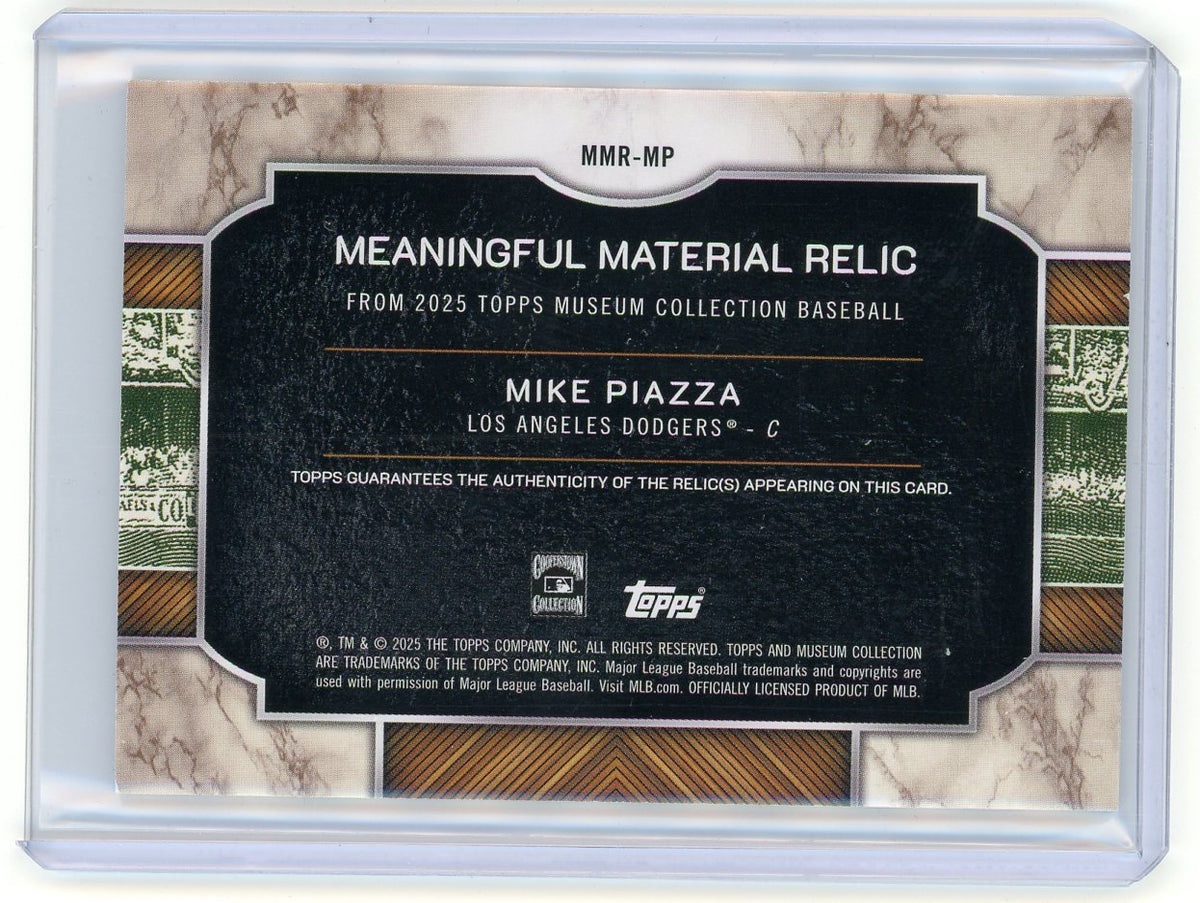 HL-P01 2025 Topps Museum Meaningful Material Relic Mike Piazza #MMR-MP /49