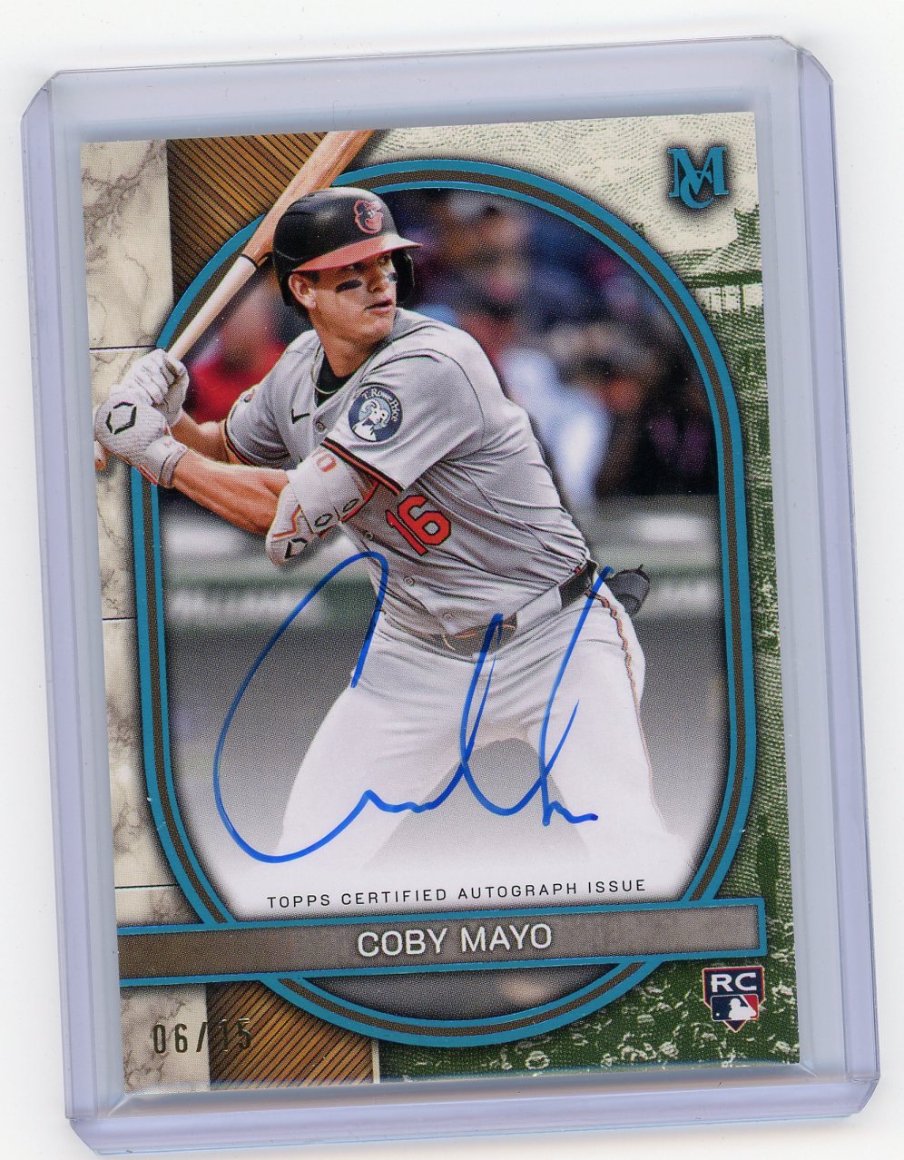 HL-P01 2025 Topps Museum Collection Coby Mayo #AA-CM /15 Auto RC