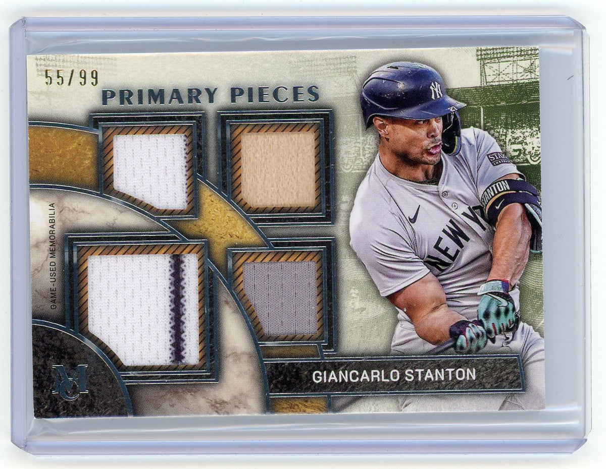 HL-P01 2025 Topps Museum Collection Quad Relic Giancarlo Stanton #SPPQ-GST /99