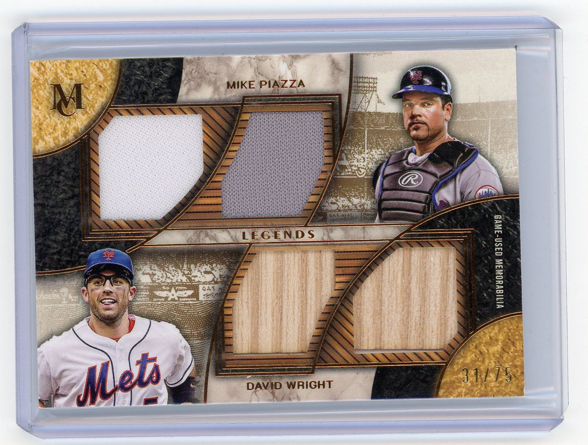 HL-P01 2025 Topps Museum Collection Mike Piazza David Wright #DPQRL-PW /75