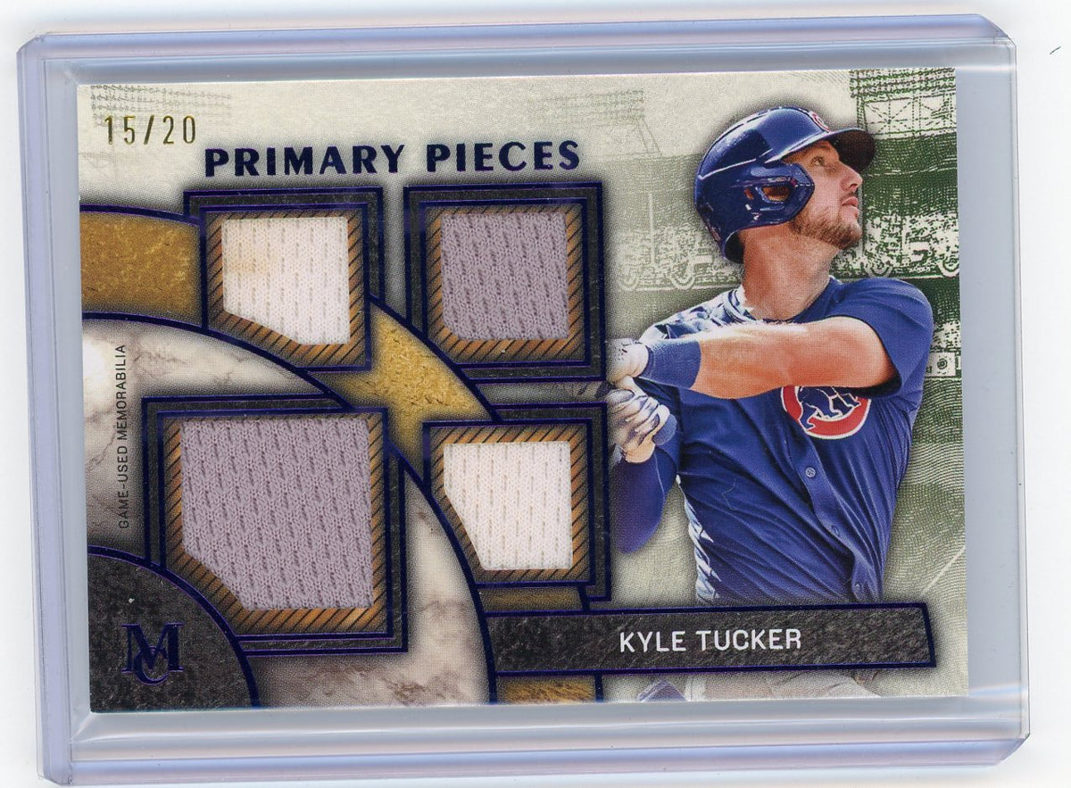 HL-P01 2025 Museum Kyle Tucker Primary Pieces Quad Relic Sapphire /20 #SPPQ-KT