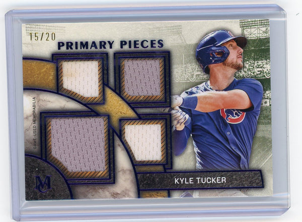 2025 Museum Kyle Tucker Primary Pieces Quad Relic Sapphire /20 #SPPQ-KT