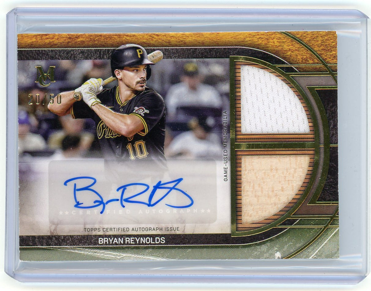 HL-P01 2025 Topps Museum Collection Dual Relic Bryan Reynolds #SPDRA-BR /50 Auto