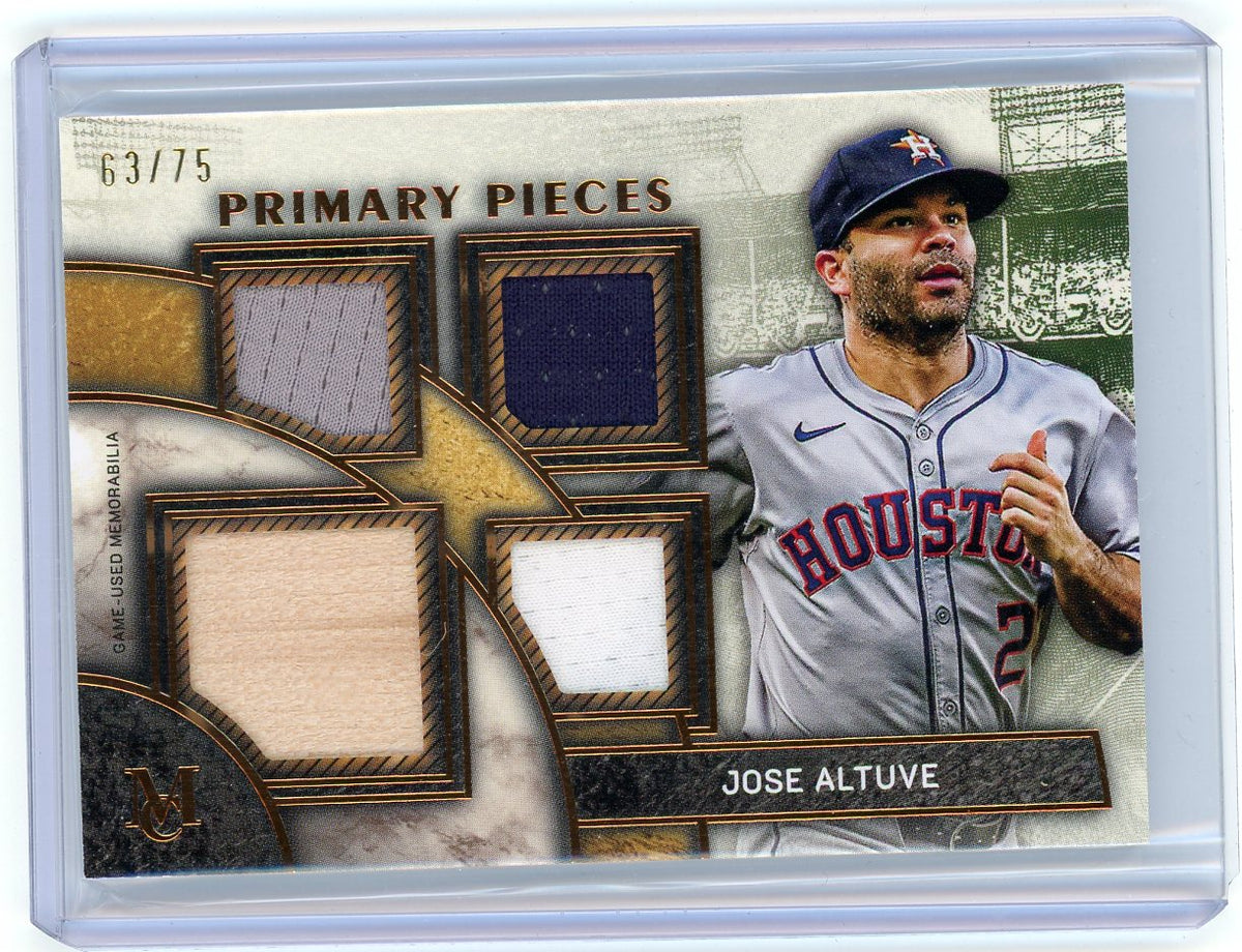 HL-P01 2025 Topps Museum Primary Pieces Quad Relic Jose Altuve #SPPQ-JAL /75