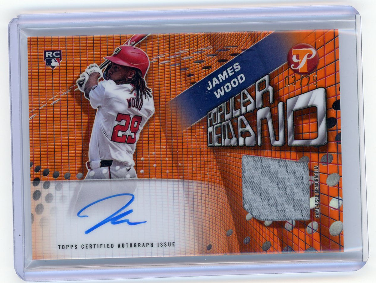 HL-P01 2025 Topps Pristine Popular Demand James Wood #PPDAR-JW Orange /25 Auto