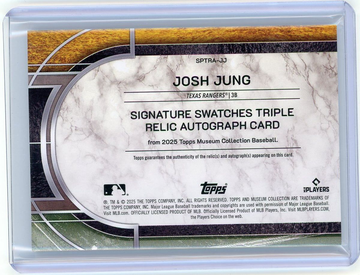HL-P01 2025 Museum Josh Jung Triple Relic Auto RC /99 #SPTRA-JJ