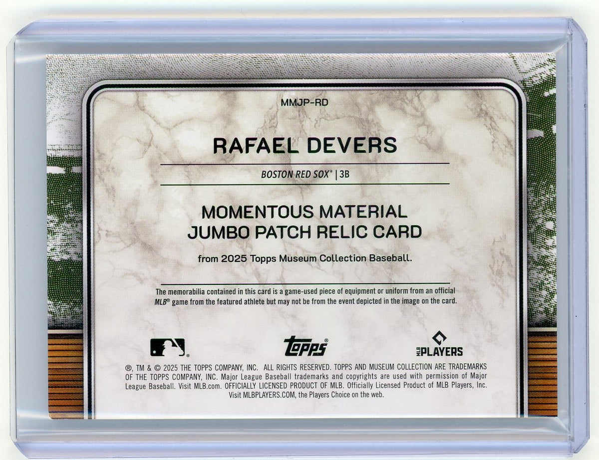 HL-P01 2025 Museum Rafael Devers Momentous Material Jumbo Patch /15 #MMJP-RD