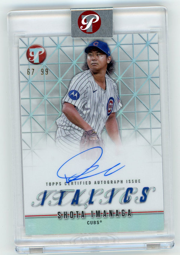 2025 Topps Pristine Italics Shota Imanaga #I-SI /99 Auto