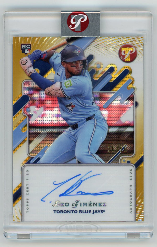 2025 Topps Pristine Leo Jiménez #PA-LJ Gold Refractor /50 RC