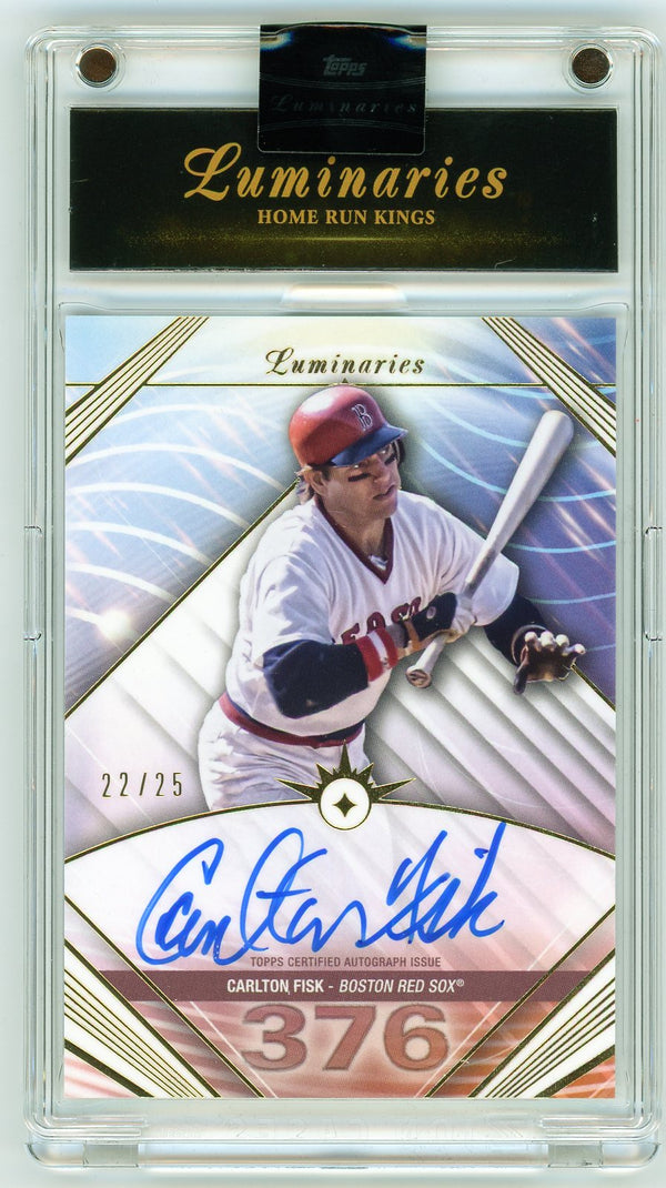 2024 Topps Luminaries Home Run Kings Carlton Fisk #HRK-CF /25 Auto