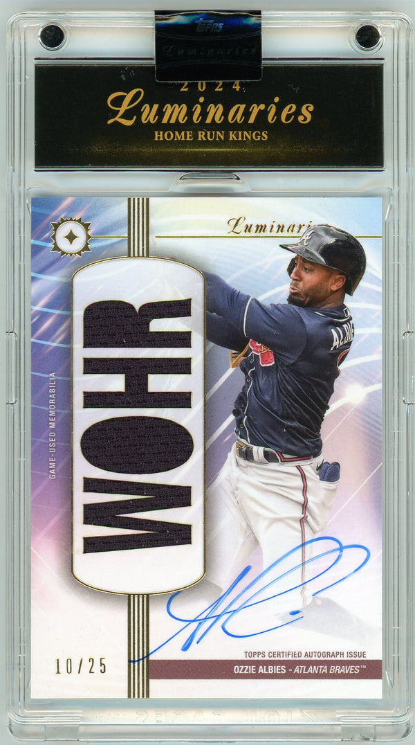 2024 Topps Luminaries Home Run Kings Ozzie Albies #HRKAR-OA /25 Auto