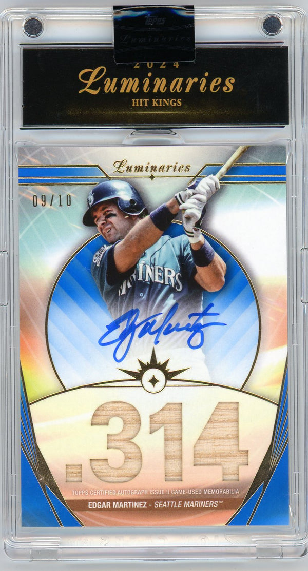 2024 Topps Luminaries Edgar Martinez Blue #HKAR-EM /10 Memorabilia Auto