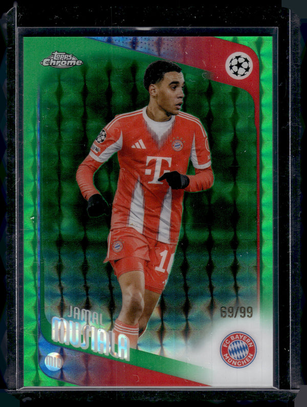 2026 Topps Chrome Jamal Musiala #130 Green Geometric /99
