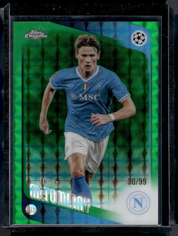 2026 Topps Chrome Scott McTominay #41 Green Geometric /99