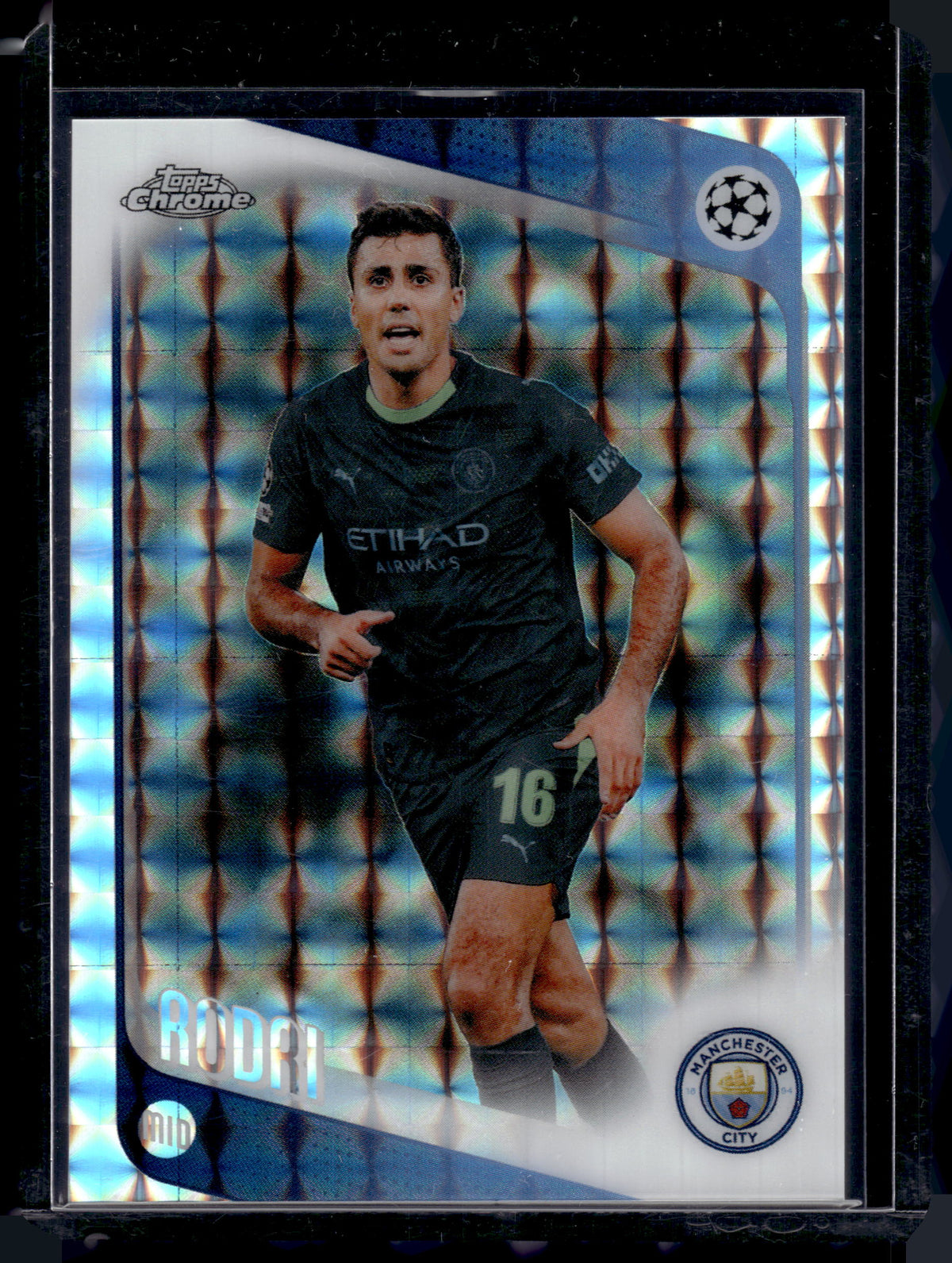 HL-P01 2026 Topps Chrome UEFA Champions League Rodri #171 Geometric Refractor
