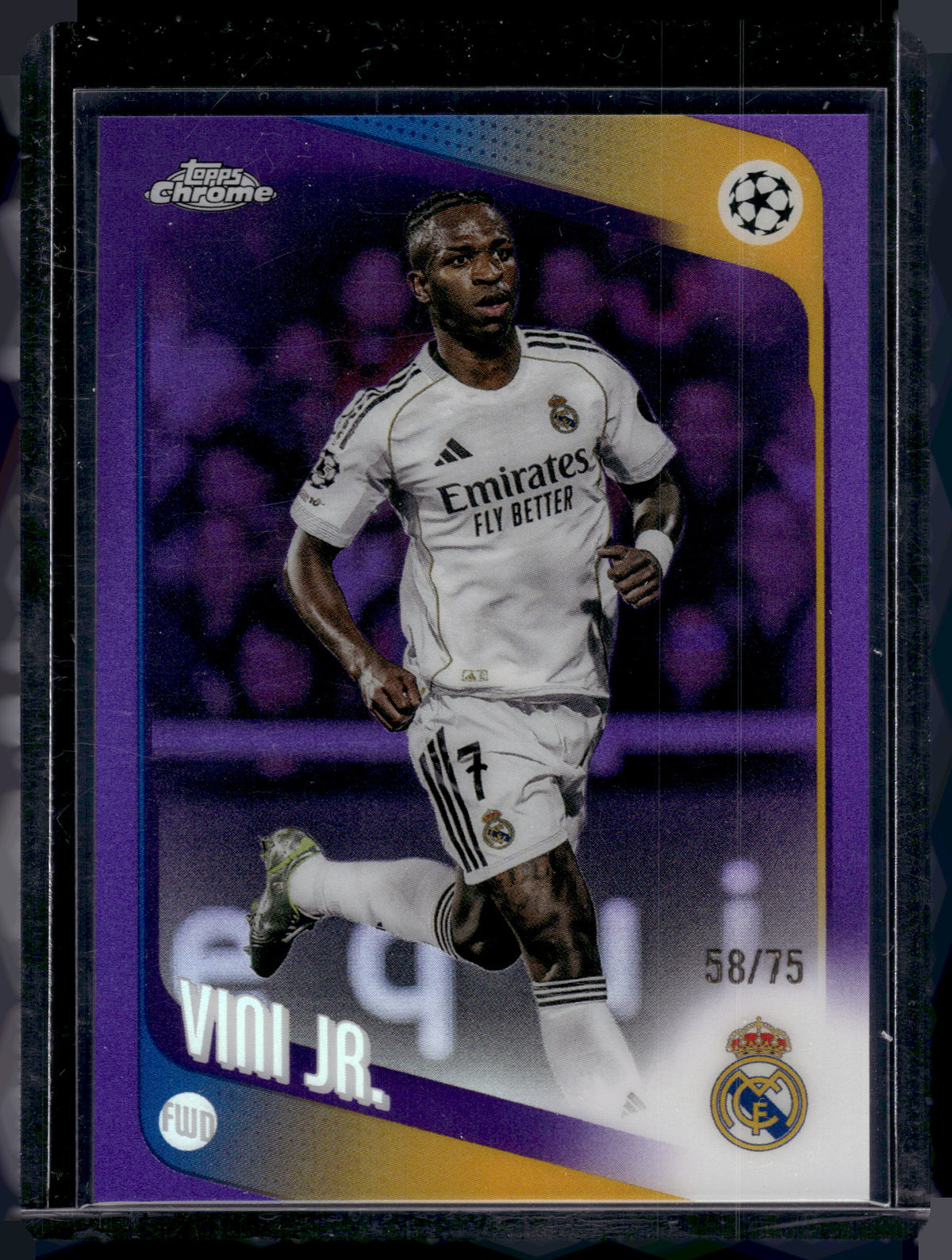 HL-P01 2026 Topps Chrome UEFA Champions League Vini Jr. #115 Purple /75