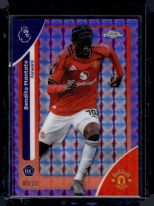 2026 Topps Chrome Premier League Bendito Mantato #139 Purple Geo /75 RC