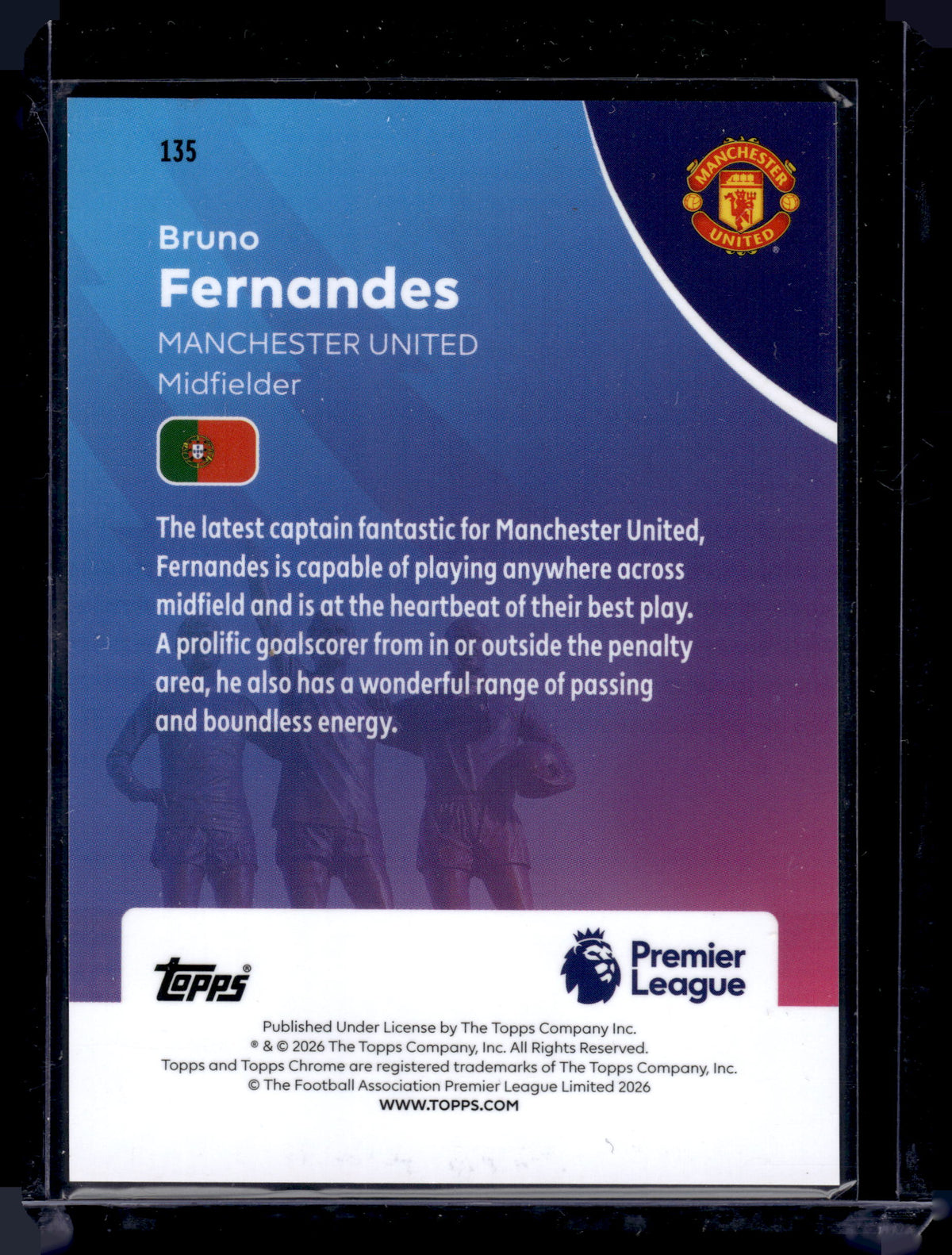 HL-P01 2025-26 Topps Chrome Bruno Fernandes #135 Prism Refractor