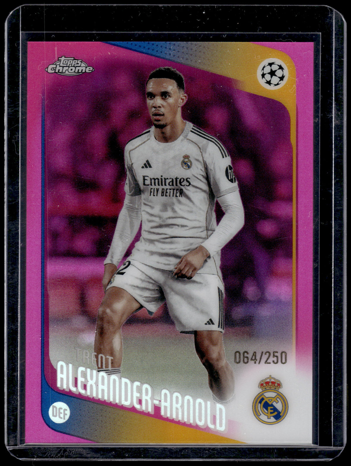 HL-P01 2025-26 Topps Chrome UEFA CL Trent Alexander-Arnold #141 Pink /250
