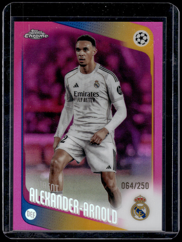 2025-26 Topps Chrome UEFA CL Trent Alexander-Arnold #141 Pink /250