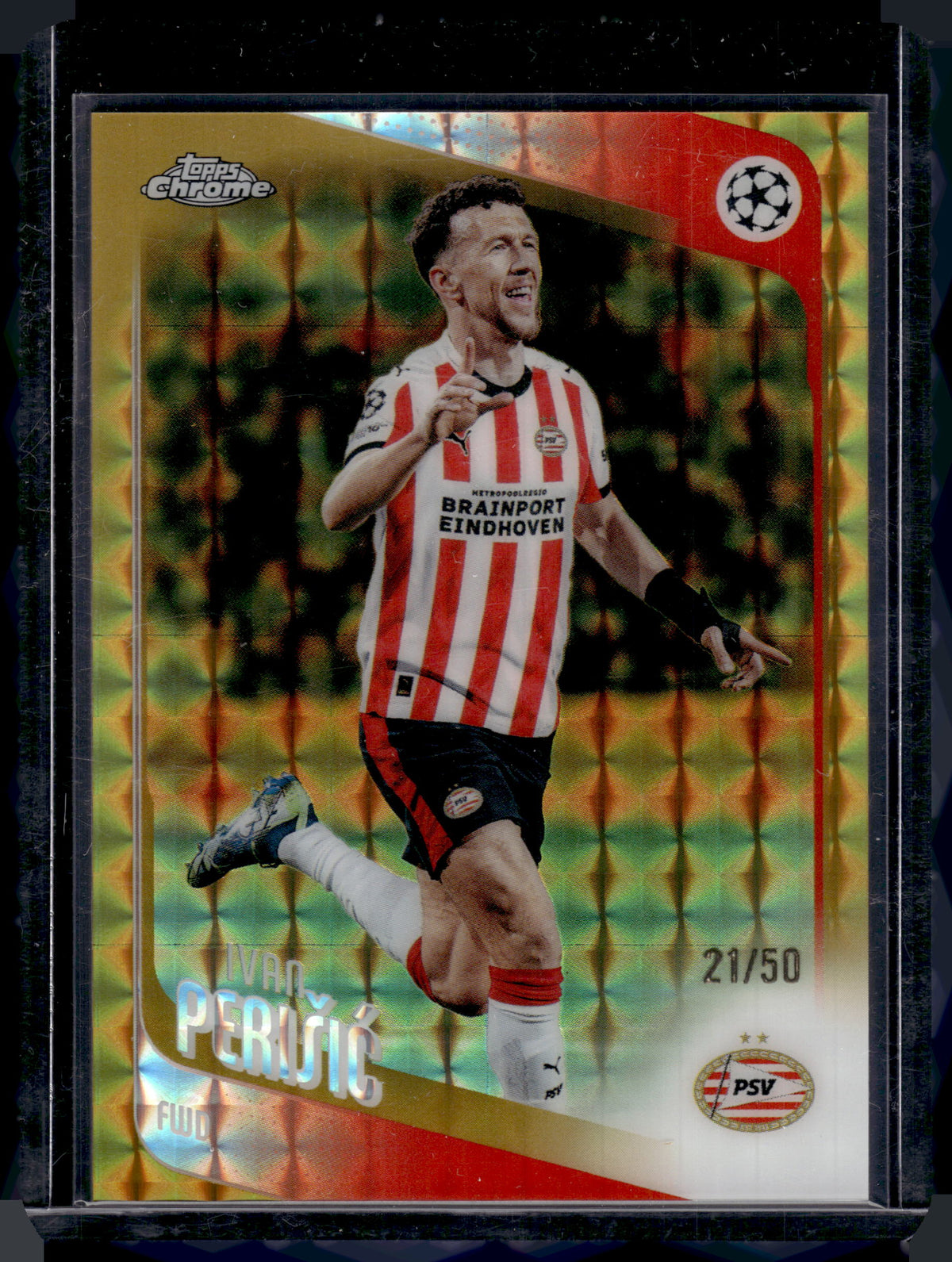 HL-P01 2026 Topps Chrome UEFA Ivan Perišić #139 Gold Geometric /50