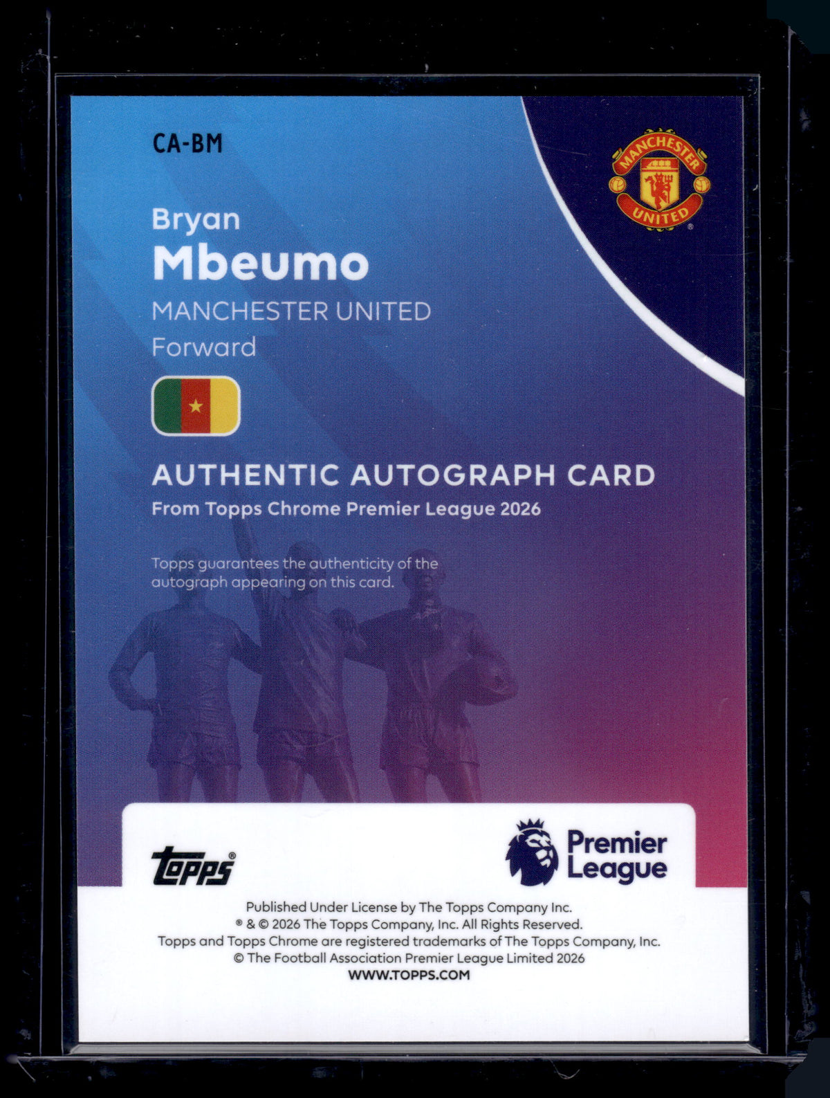 HL-P01 2026 Topps Chrome Premier League Bryan Mbeumo #CA-BM Auto