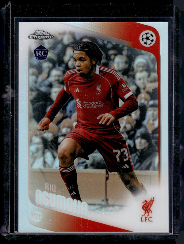 2025-26 Topps Chrome UEFA Champions League Rio Ngumoha #191 Refractor RC